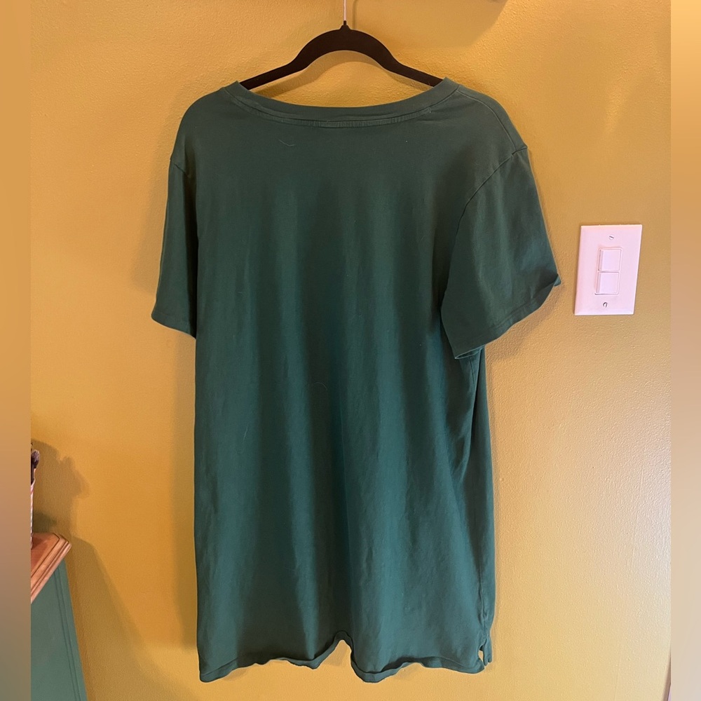 Plus Size XL Old Navy Forest Green Short-Sleeve T-Shirt Dress